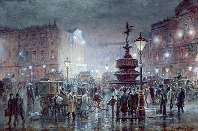 Piccadilly Circus bei Nacht, 1911 von Thomas Prytherch